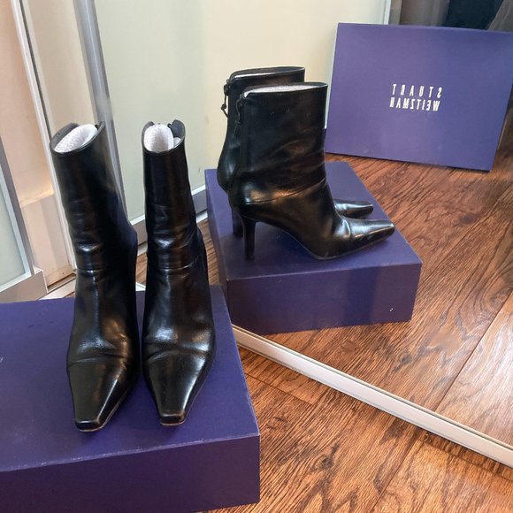 STUART WEITZMAN Apollo Leather Boots Size 6.5 - Picture 8 of 11